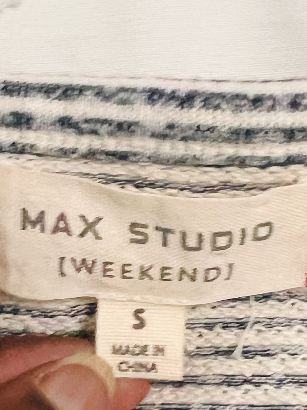 Max Studio Weekend Striped Sleeveless Shift Dress Pockets Black White Size Small - Picture 8 of 10